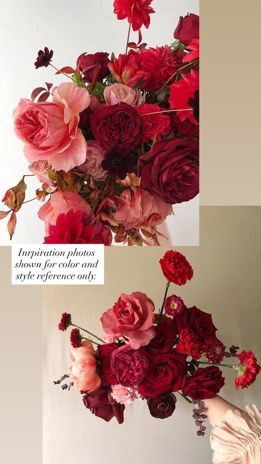 Deep Reds + Rosy Pinks DIY Flower Box